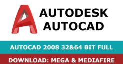 Download Autocad 2008 32&64 bit full mega mediafire free