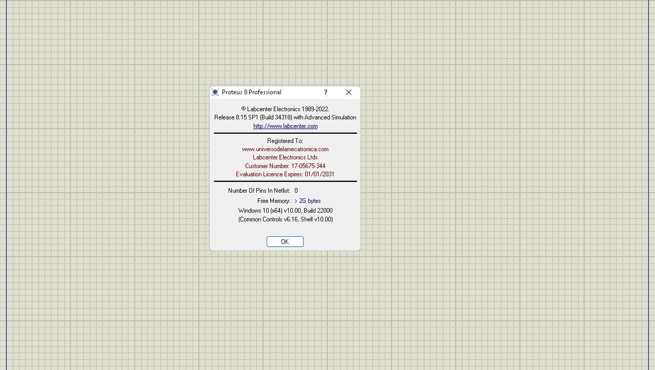 screenshot proteus 8.15 version