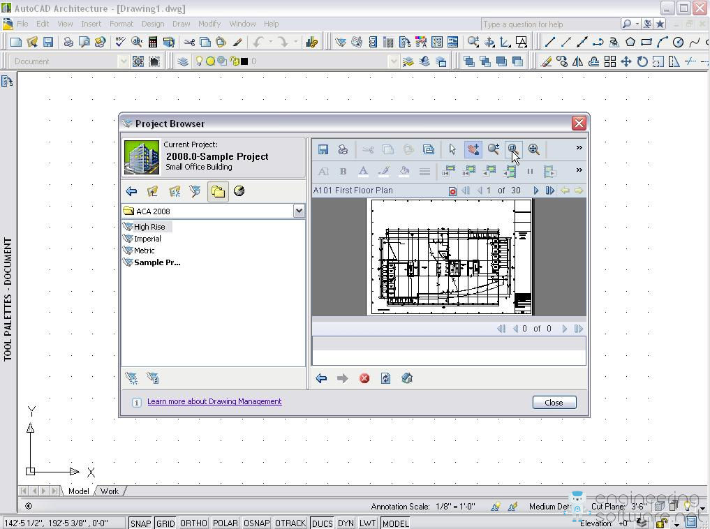 Screenshot Autocad Architecture 2008